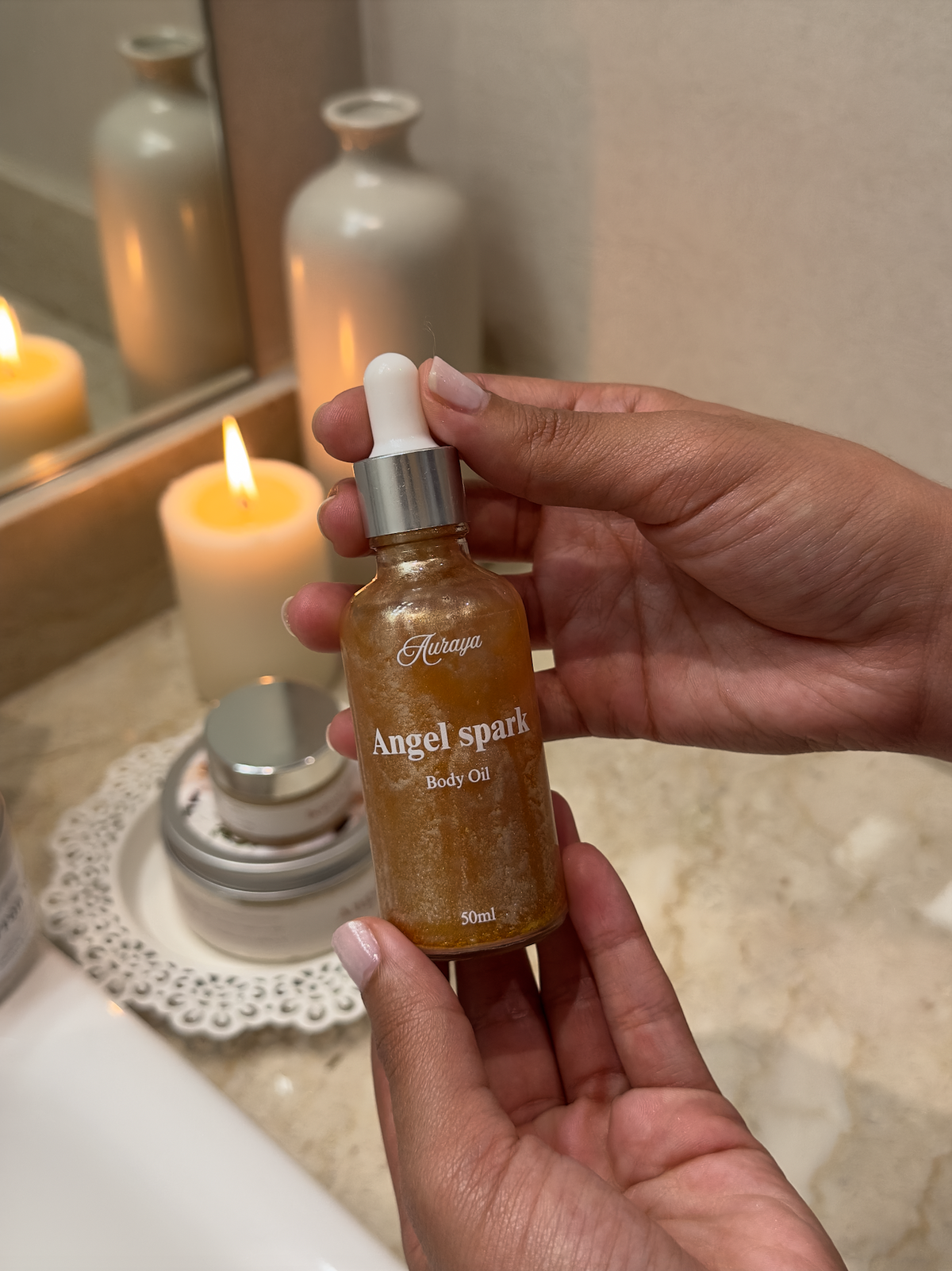 Angel Spark — Sparkling Body Oil (Musc Blanc)